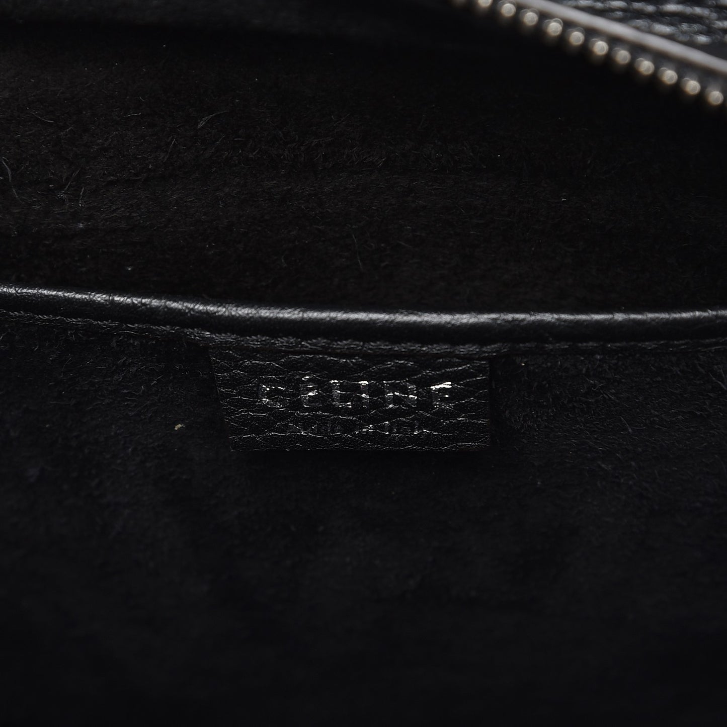 Drummed Calfskin Nano Luggage Black