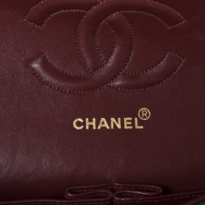 Chanel Lambskin Quilted Medium Double Flap Black 9 of 11
