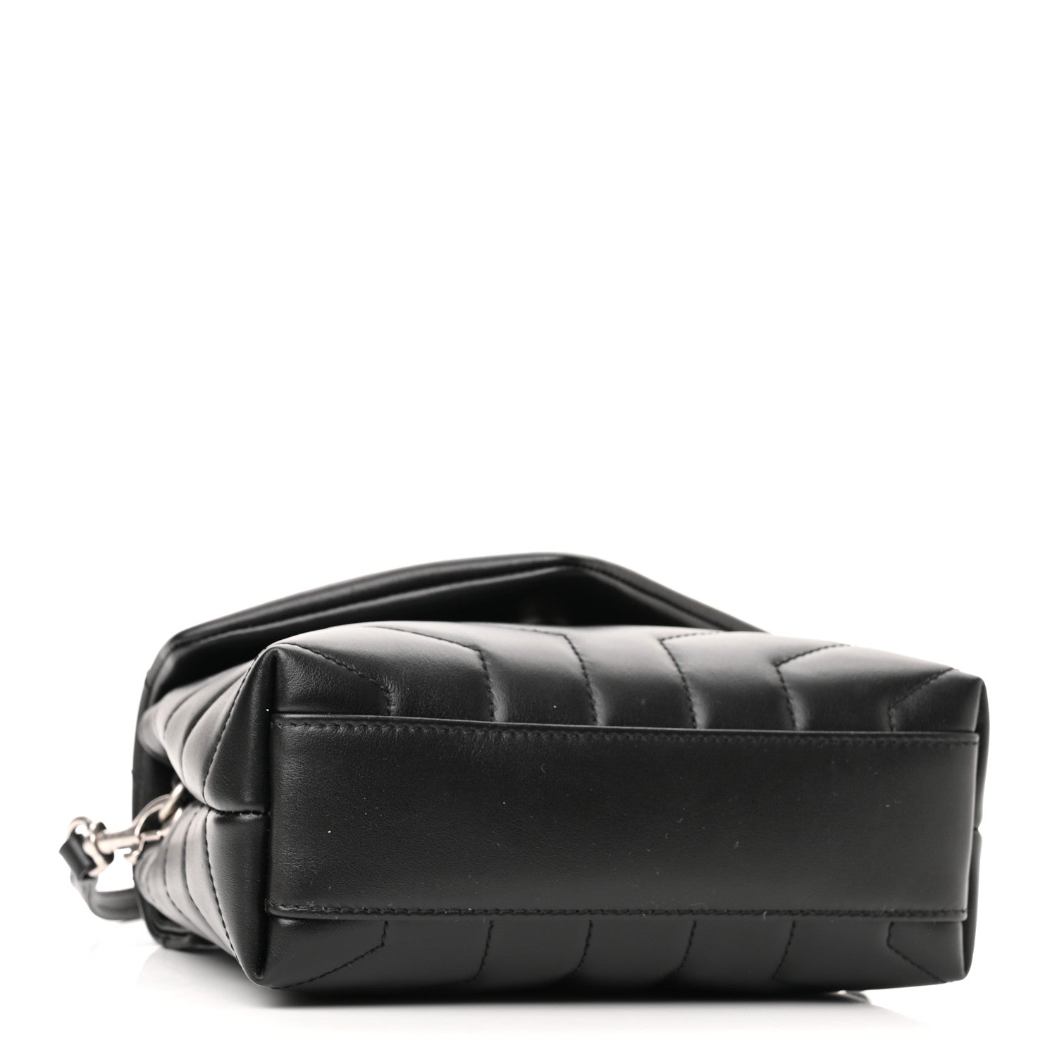 Saint Laurent Calfskin Y Quilted Monogram Toy Loulou Crossbody Bag Black 4 of 10