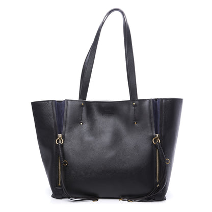 Chloe Smooth Calfskin Medium Milo Shopping Tote Black 1 of 9