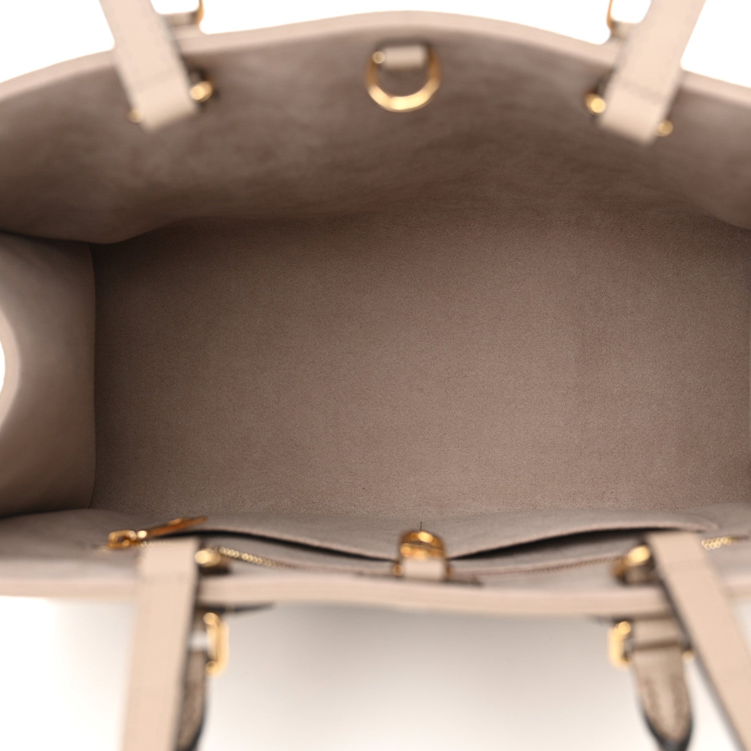 Louis Vuitton Empreinte Monogram Giant Onthego MM Tourterelle Creme 5 of 10