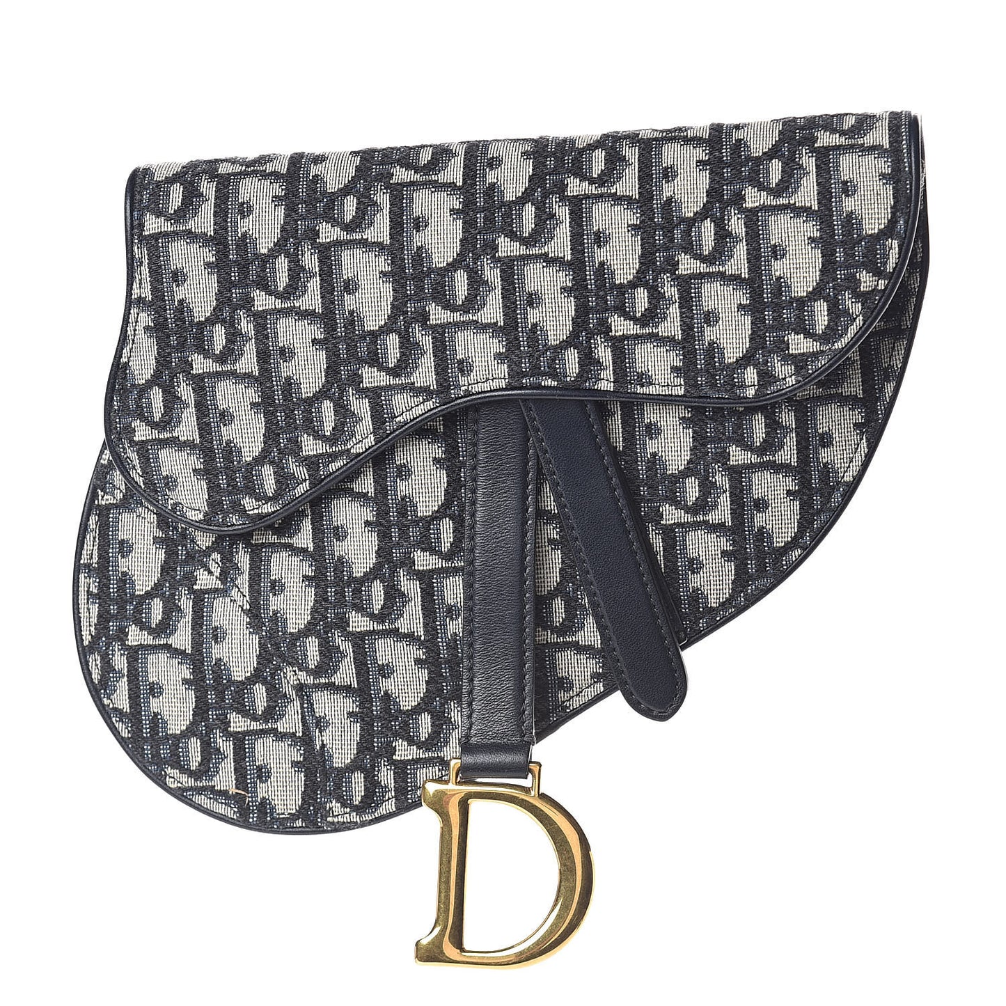 Oblique Saddle Belt Bag Blue