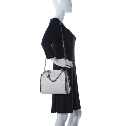 Stella McCartney Shaggy Deer Mini Falabella Fold Over Tote Chalk 2 of 13