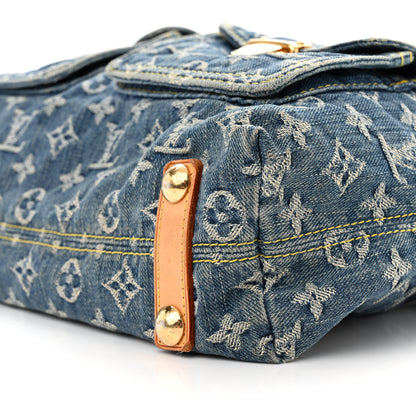 Louis Vuitton Denim Baggy GM Blue 9 of 9