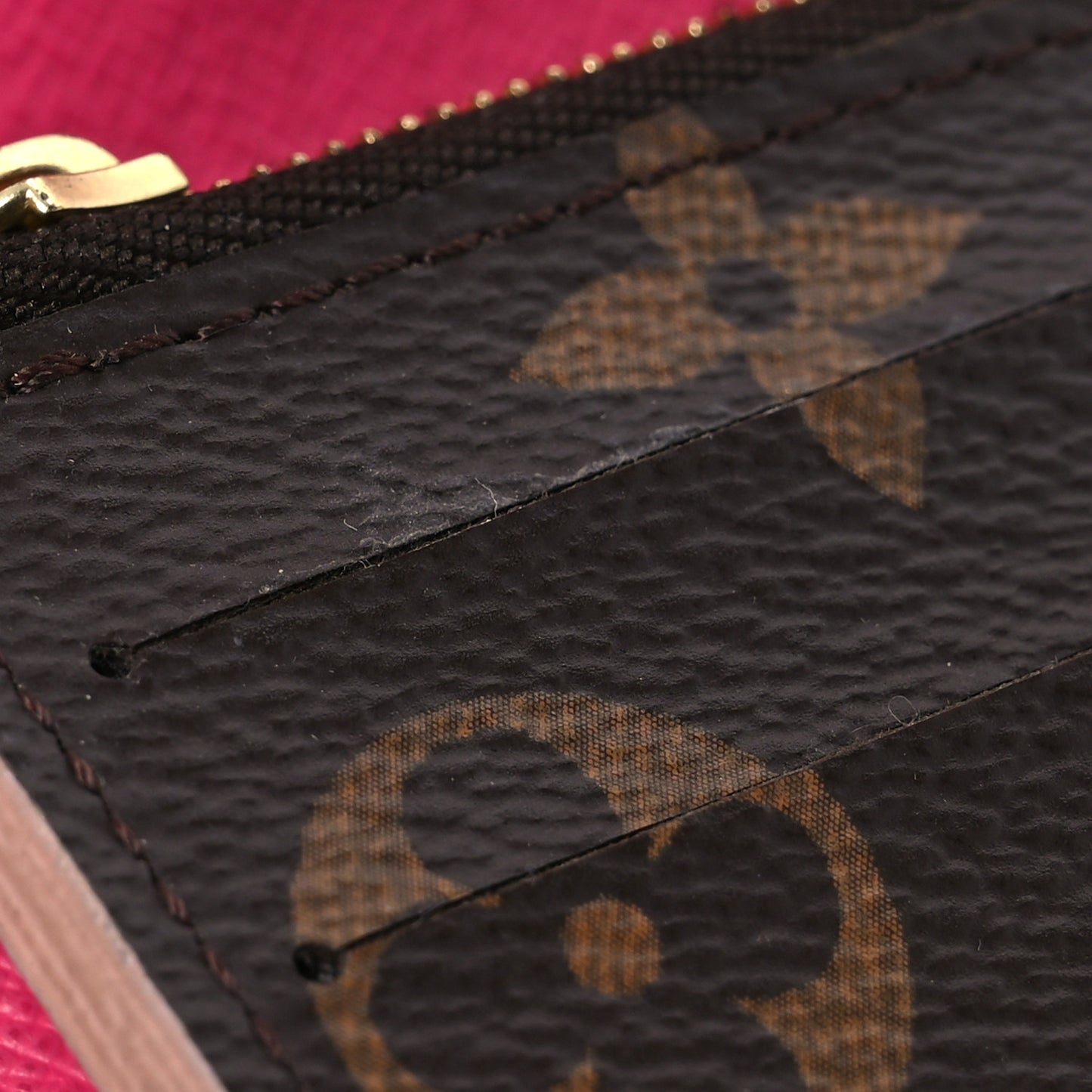 Monogram Bloom Flower Emilie Wallet Fuchsia