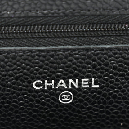 Chanel Caviar Quilted Wallet On Chain WOC Black 6 of 11
