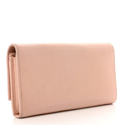 Gucci Dollar Calfskin GG Marmont Continental Wallet Perfect Pink 3 of 9