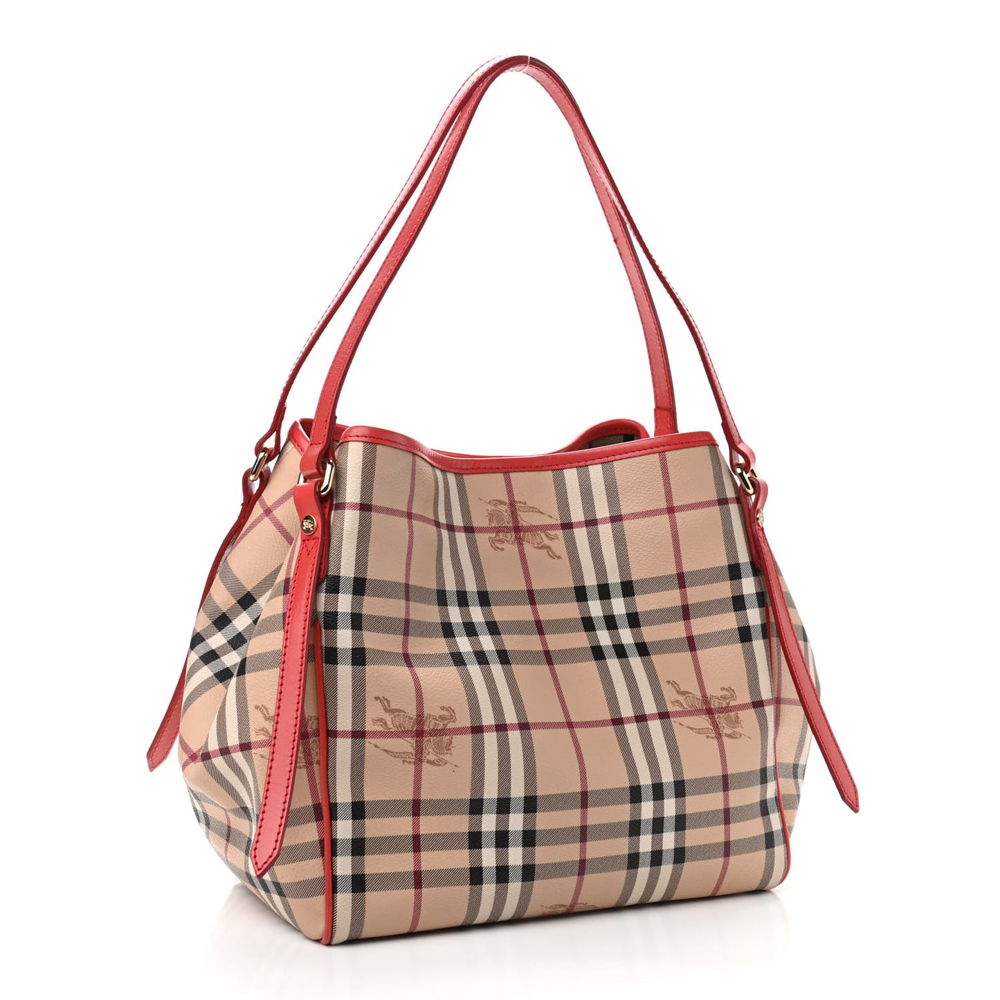 Haymarket Check Small Canterbury Tote Military Red