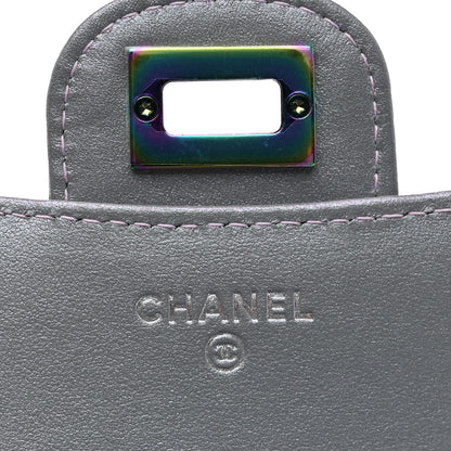 Chanel Iridescent Lambskin Quilted 2.55 Reissue Compact Flap Wallet Light Purple 6 of 9