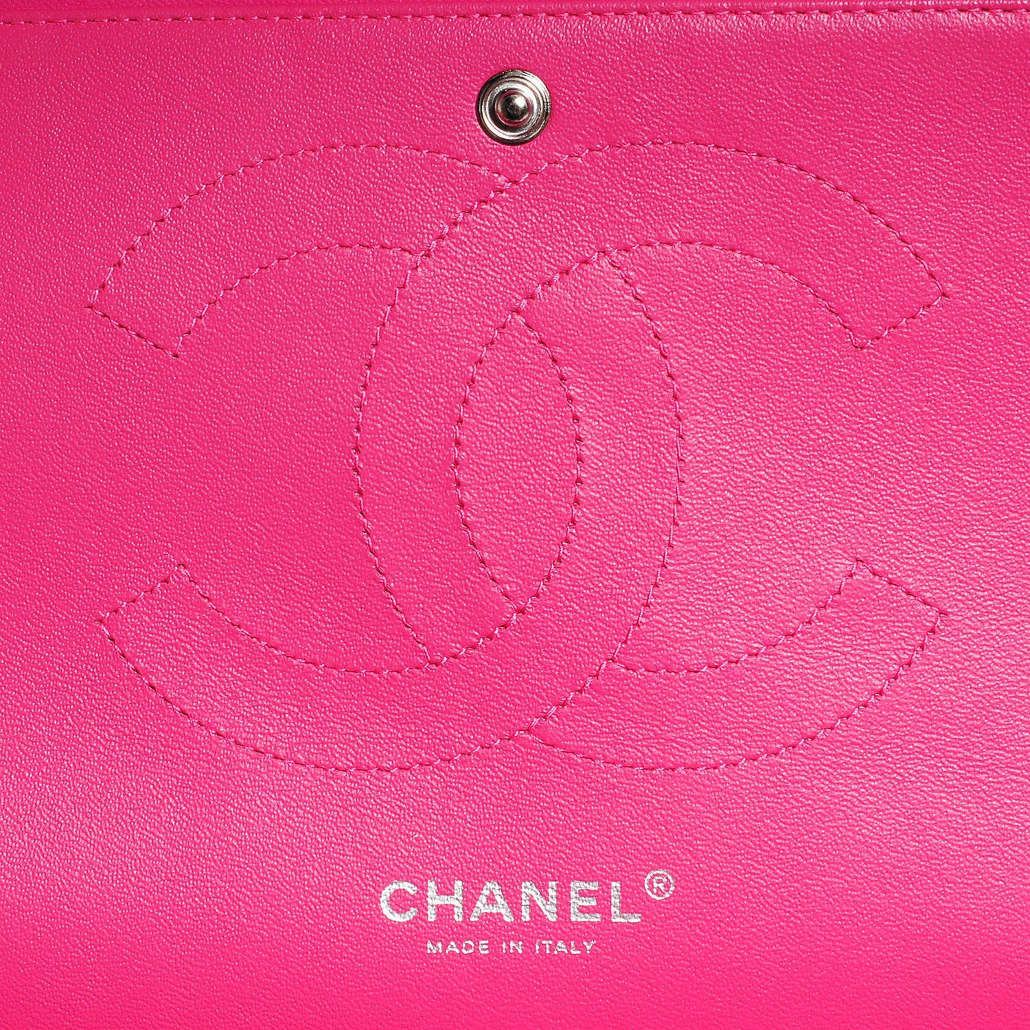 Chanel Patent Quilted Jumbo Double Flap Fuchsia 8 of 9