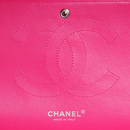 Chanel Patent Quilted Jumbo Double Flap Fuchsia 8 of 9