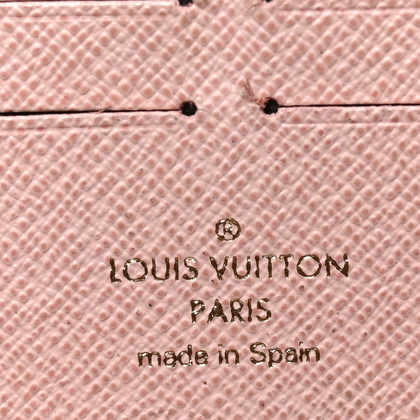 Damier Ebene Clemence Wallet Rose Ballerine