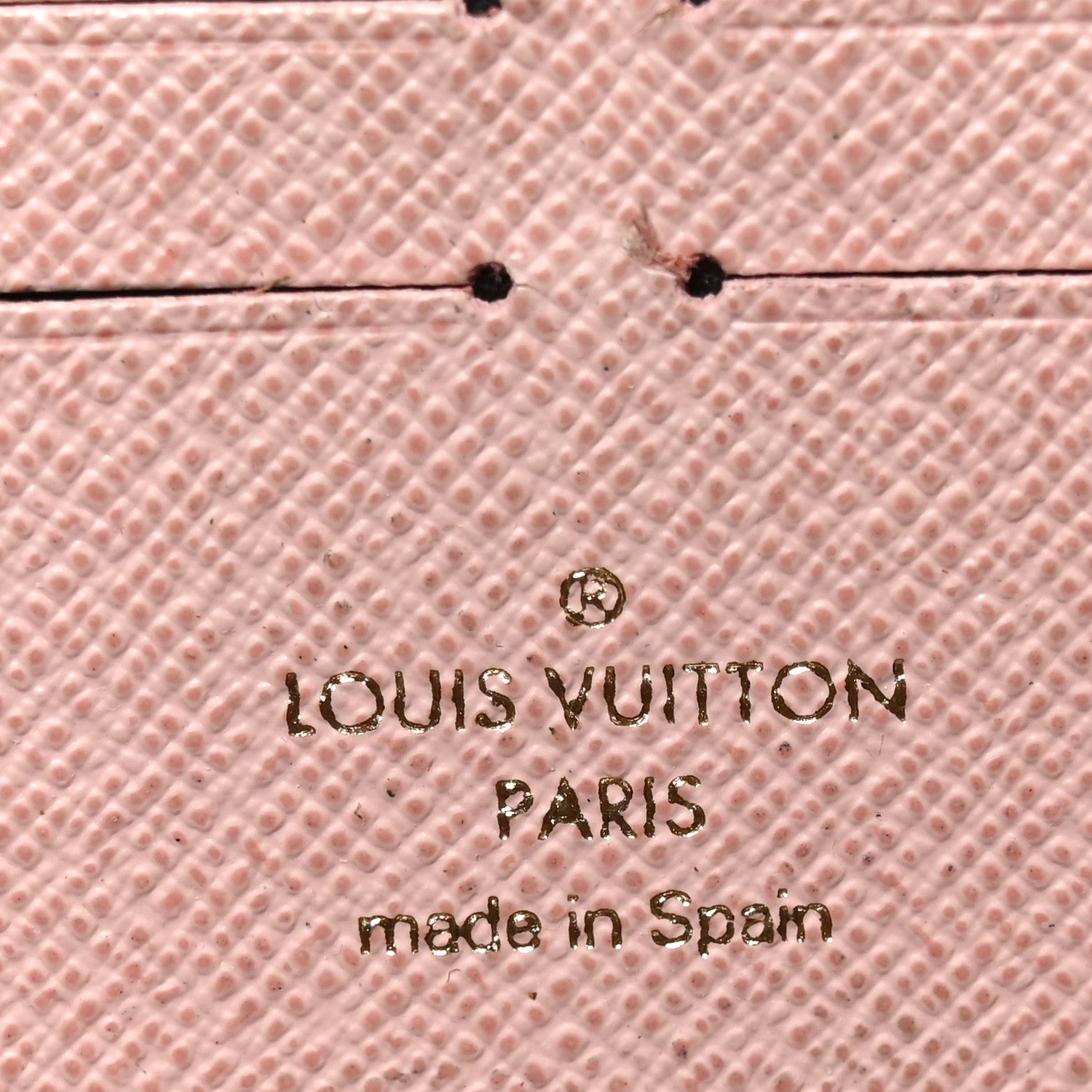 Louis Vuitton Damier Ebene Clemence Wallet Rose Ballerine 6 of 7