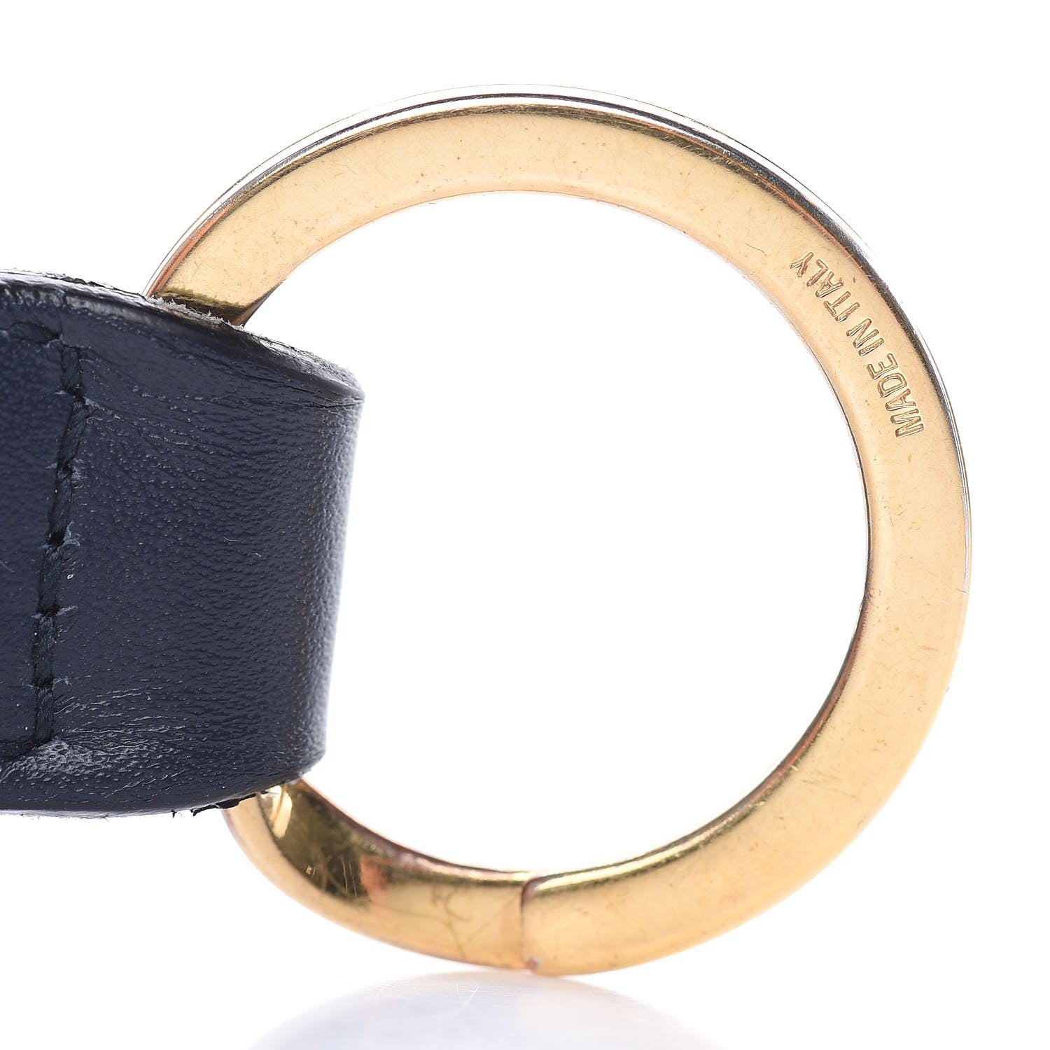 Gucci Web Nylon Pearl Key Ring Navy 3 of 4