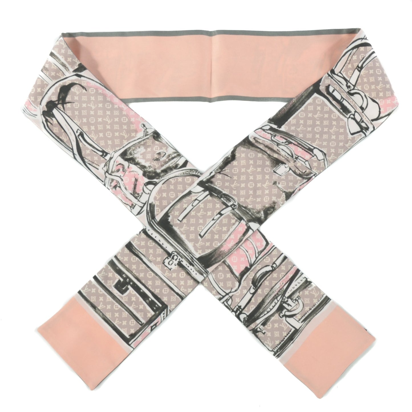 Silk Monogram Trunks Bandeau Rose Poudre