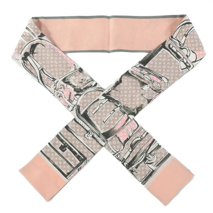Louis Vuitton Silk Monogram Trunks Bandeau Rose Poudre 1 of 5