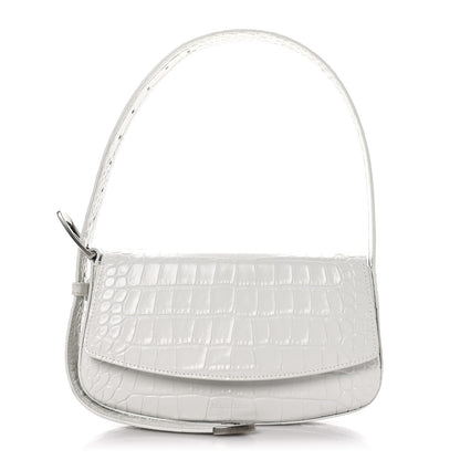 Balenciaga Shiny Calfskin Crocodile Embossed Ghost Sling Bag 1 of 8