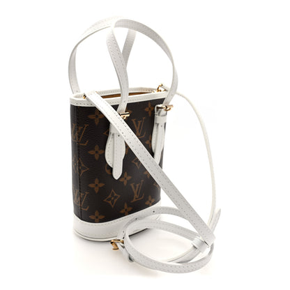 Louis Vuitton Monogram LV Match Nano Bucket Bag White 4 of 10