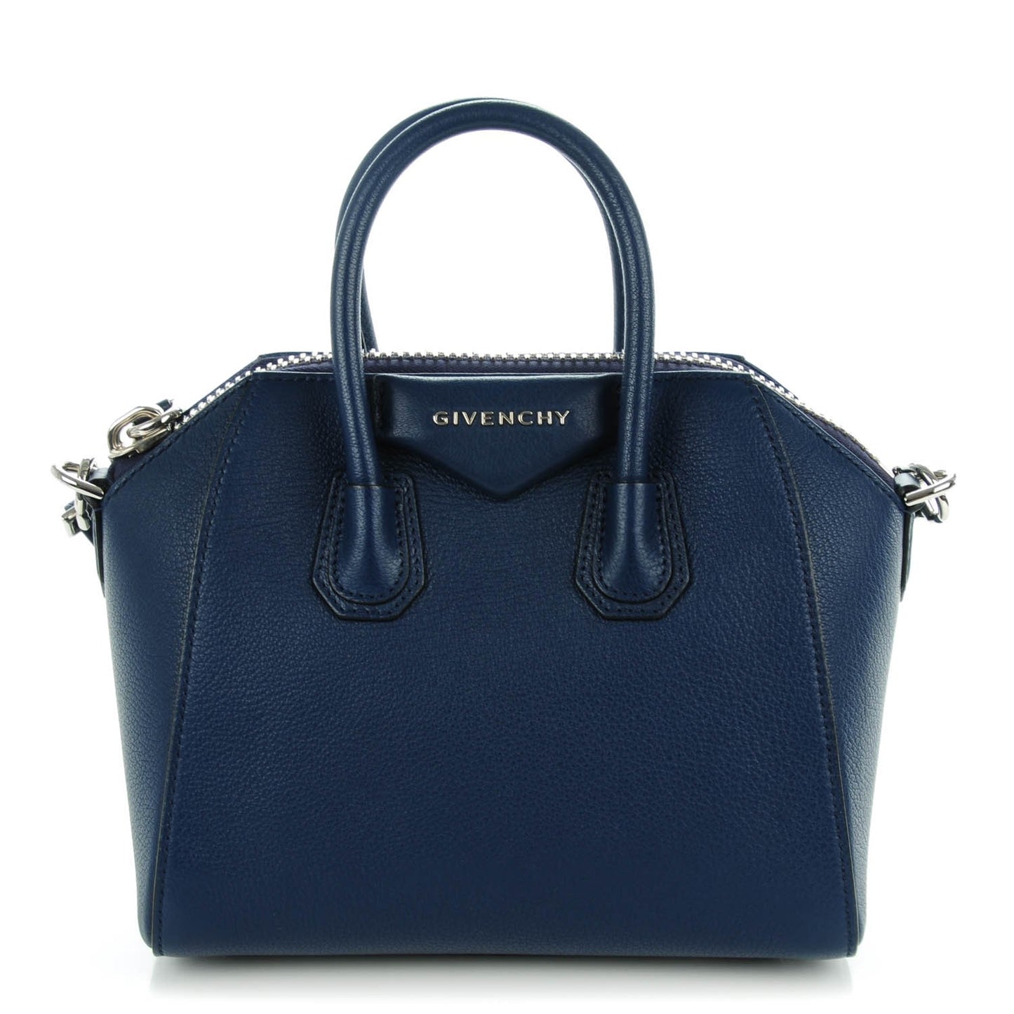 Sugar Goatskin Mini Antigona Navy