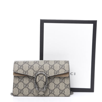 Gucci GG Supreme Monogram Super Mini Dionysus Shoulder Bag Taupe 10 of 10
