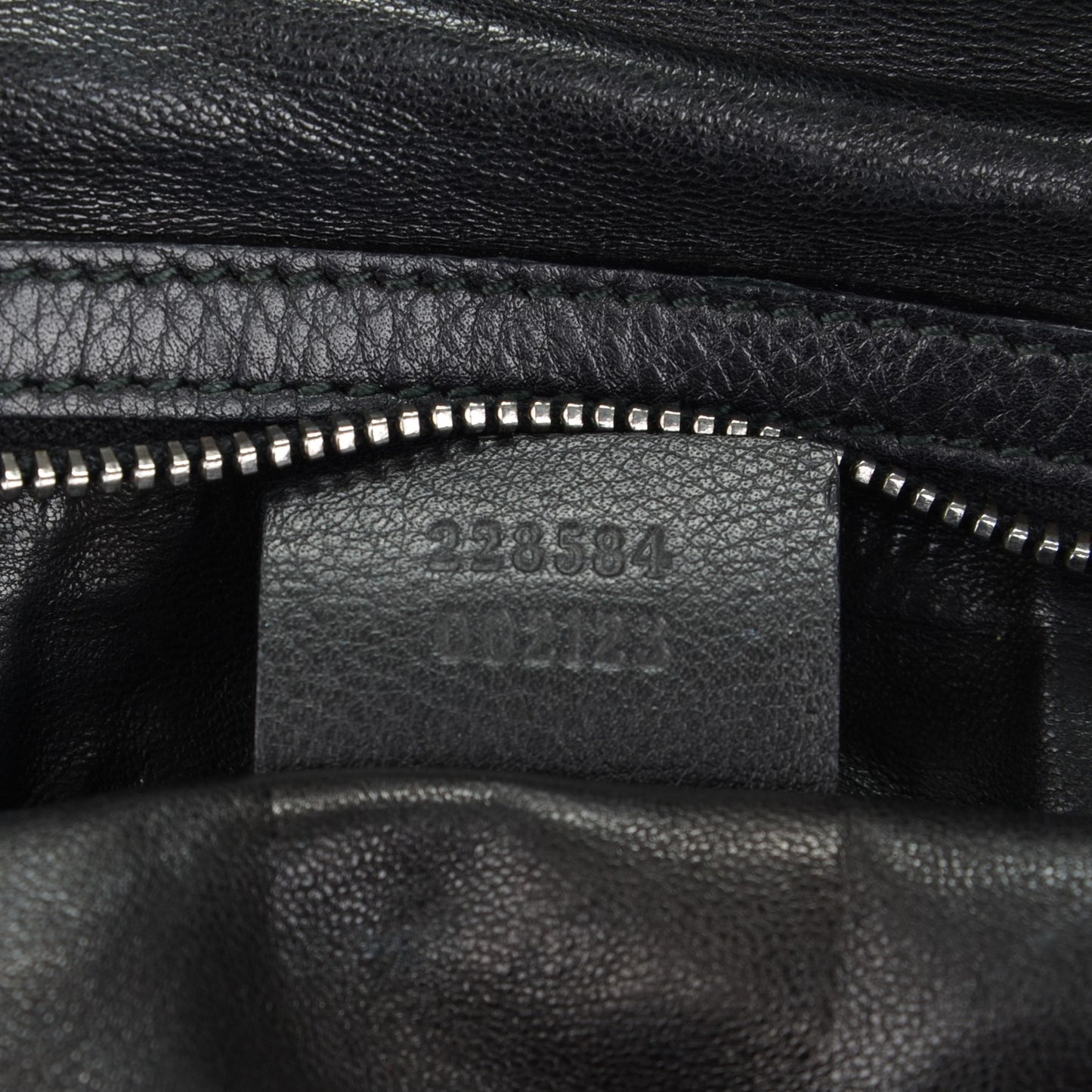 Pebbled Calfskin Icon Bit Shoulder Bag Black