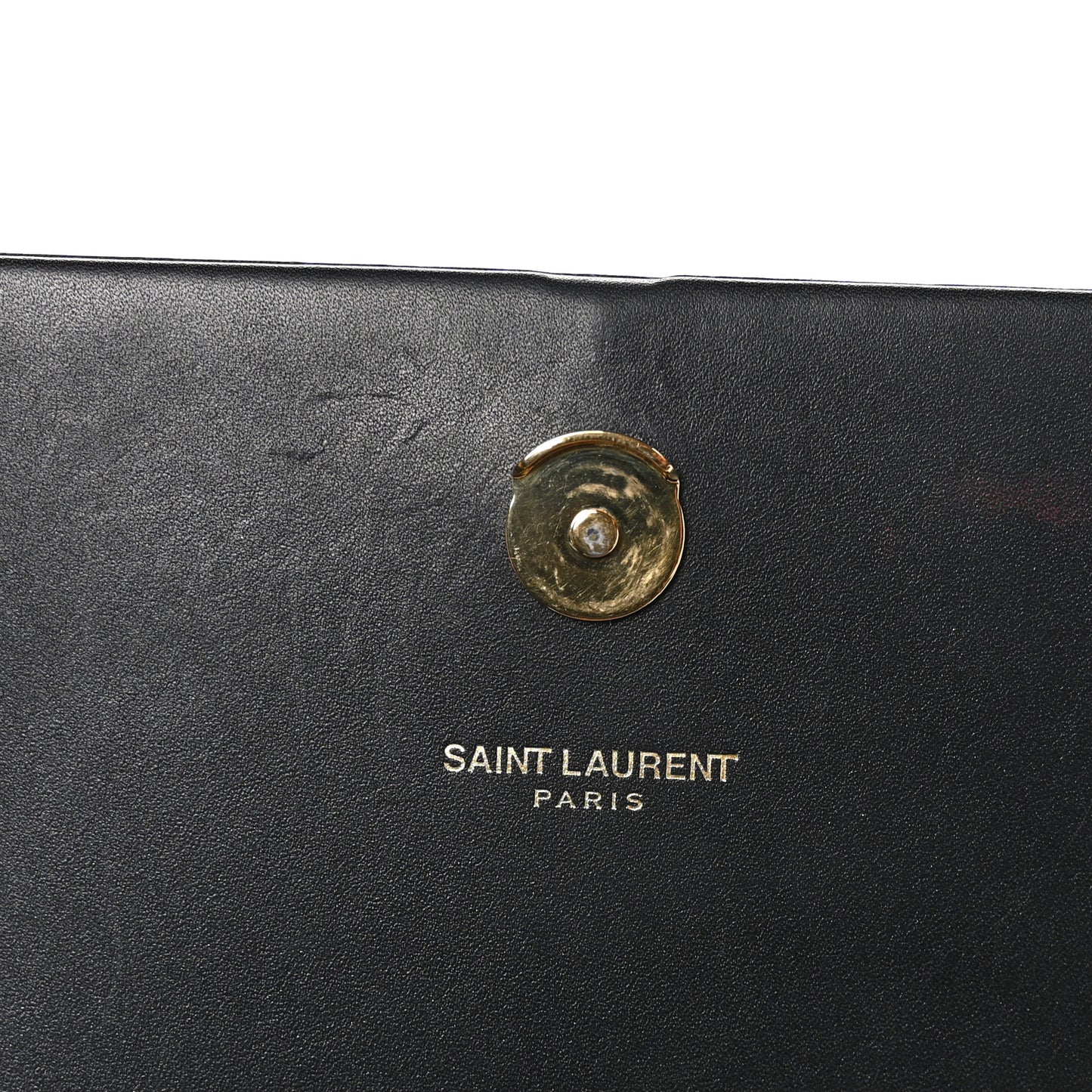 Calfskin Small Classic Monogram Kate Tassel Satchel Black