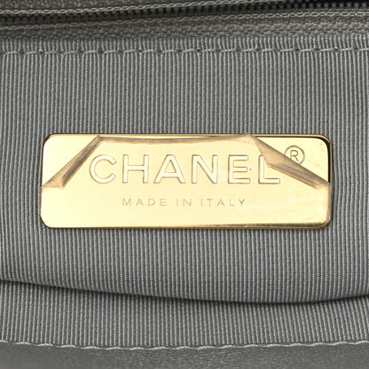 Chanel Metallic Goatskin Quilted Maxi Chanel 19 Flap Silver 6 of 11