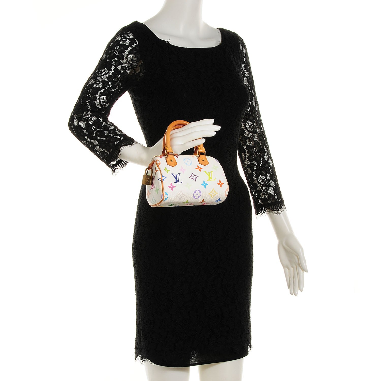 Louis Vuitton Monogram Multicolor Mini Sac HL Speedy White 2 of 7