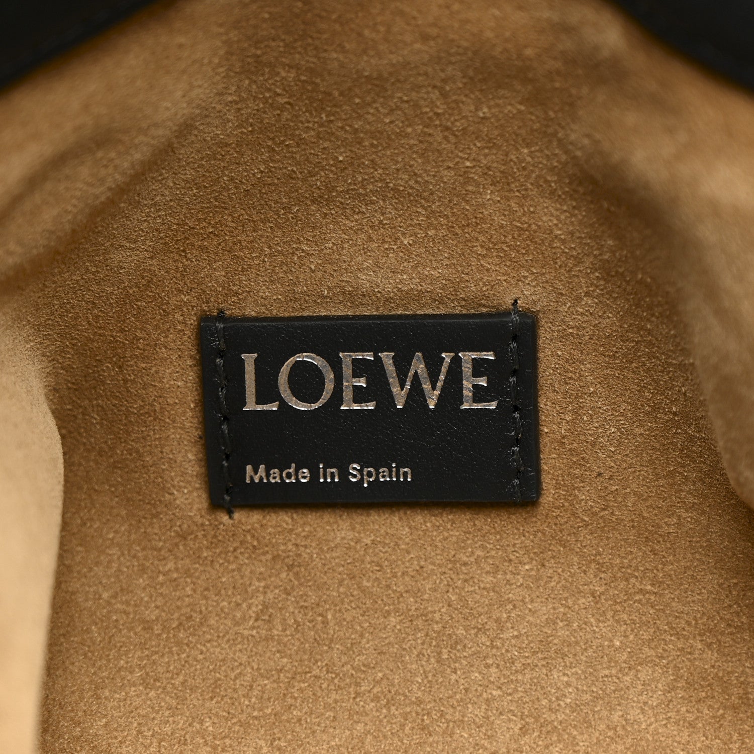 Loewe Mellow Nappa Lambskin Flamenco Tote Bag Light Ghost Black 6 of 10