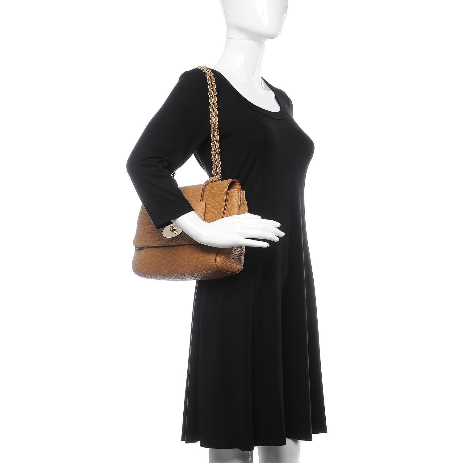 Mulberry Glossy Goatskin Medium Lily Deer Brown 3 of 15