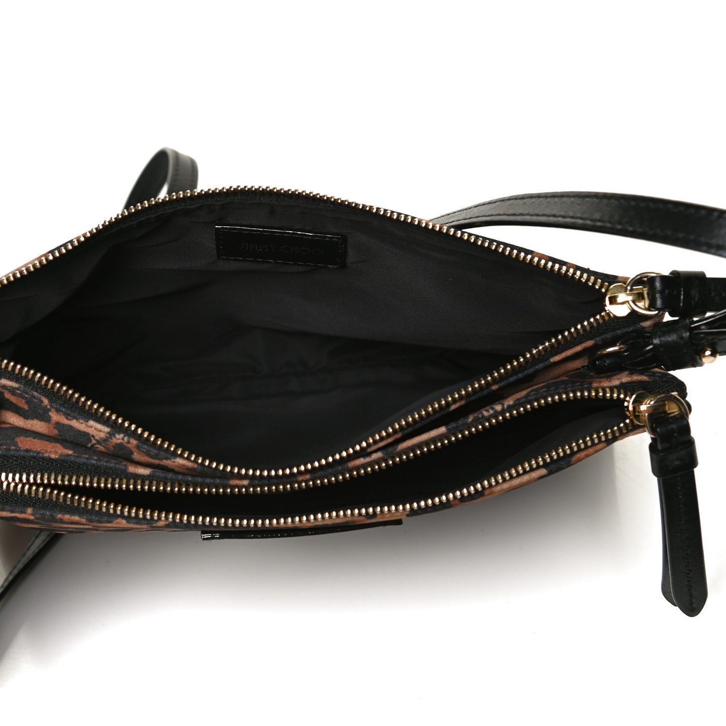 Nylon Leopard Candice Crossbody Bag