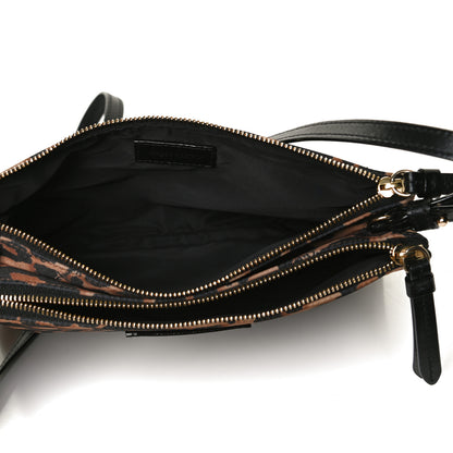 Jimmy Choo Nylon Leopard Candice Crossbody Bag 6 of 11