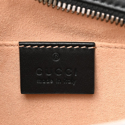 Gucci Calfskin Matelasse Small GG Marmont Chain Shoulder Bag Black 6 of 11