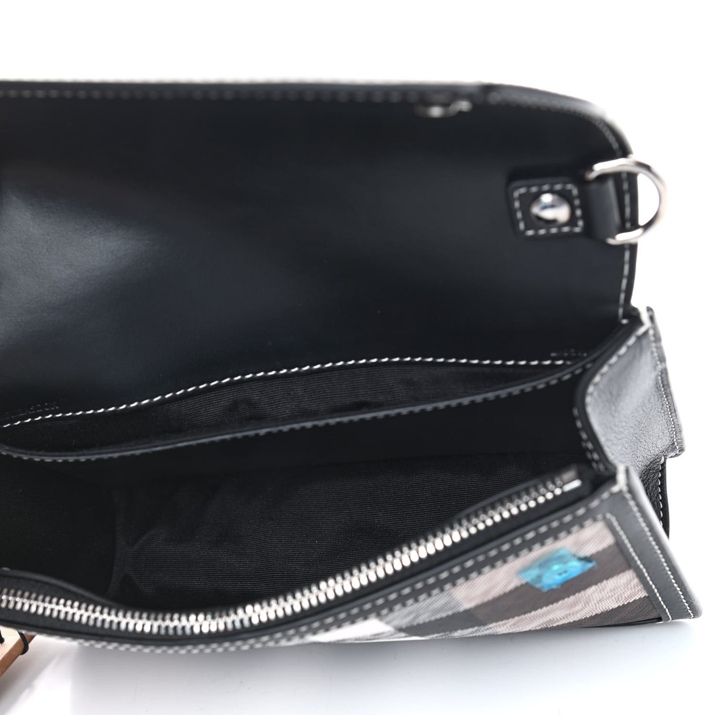 E-Canvas Giant Check Oscar Crossbody Dark Birch