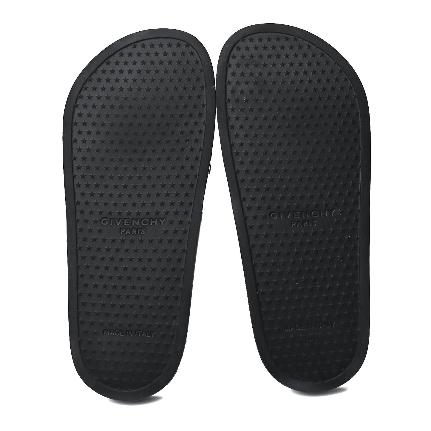 Metallic Rubber Logo Pool Slide Sandals 36 Silver