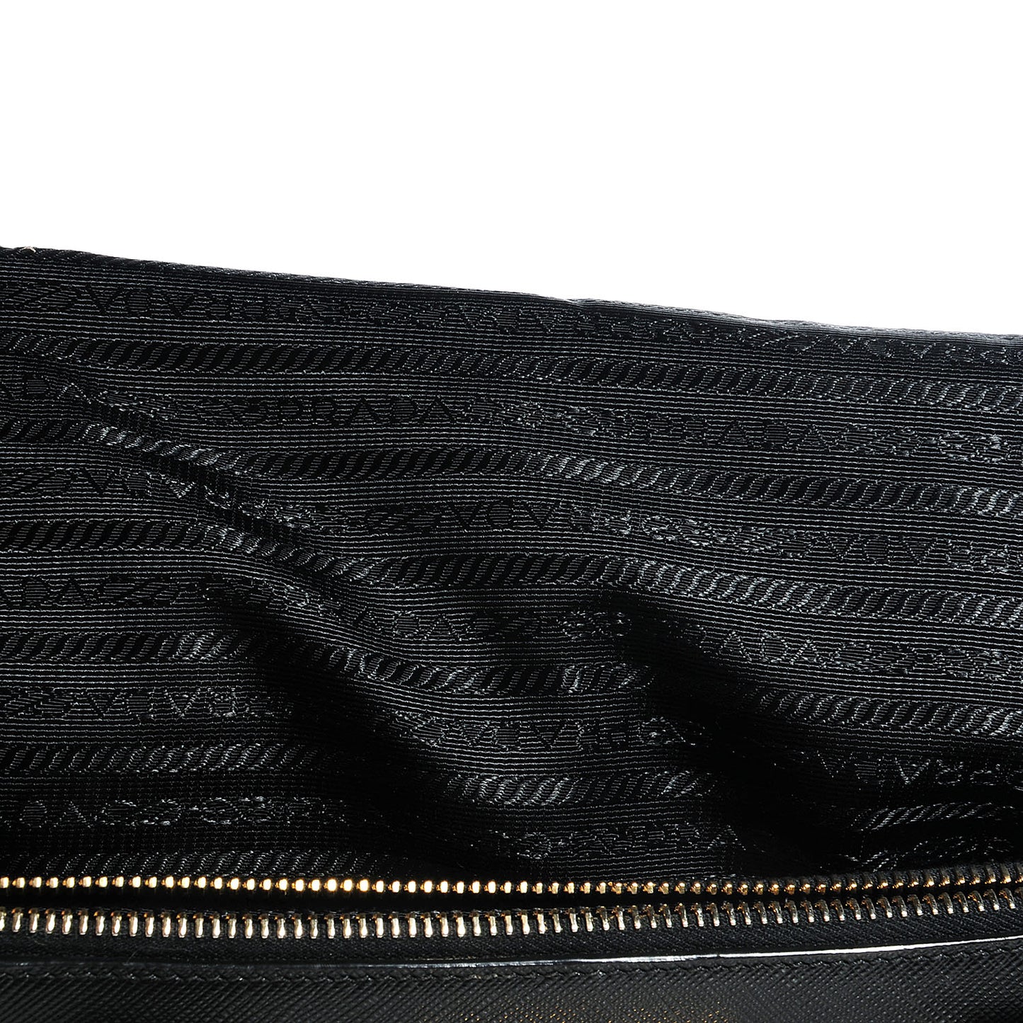 Saffiano Lux Large Double Zip Tote Nero Black