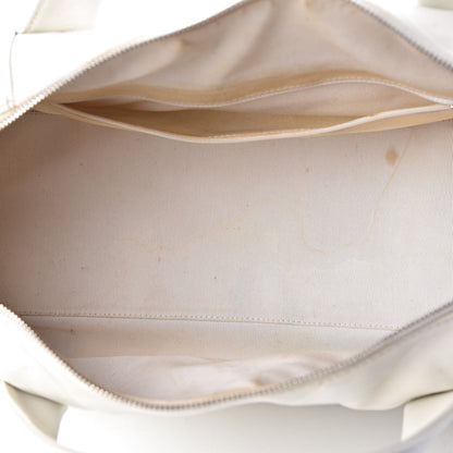 Chanel Calfskin Bowling Bag White 5 of 21