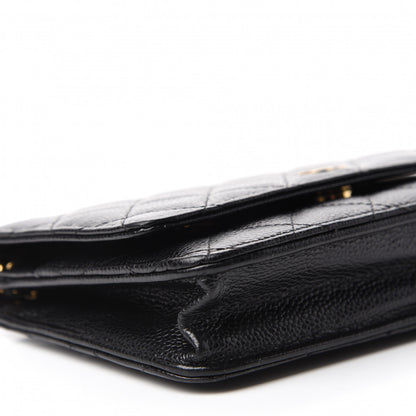 Chanel Caviar Quilted Wallet On Chain WOC Black 6 of 11