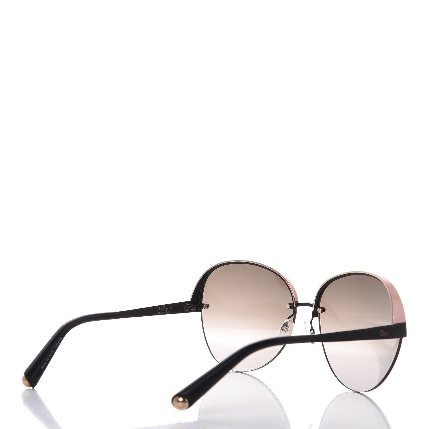 Christian Dior Diorsuperbe 003HA Oval Sunglasses Black 4 of 8