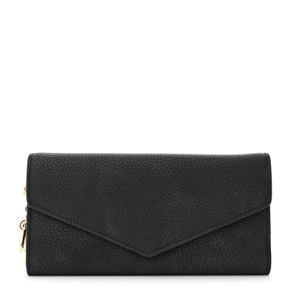 Christian Dior Bullcalf Diorissimo Slim Envelope Wallet Black Rose Indien 1 of 9