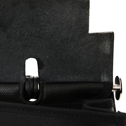 Hermes Toile H Berline Vache Hunter Herbag Zip PM 31 Black Ecru 14 of 15