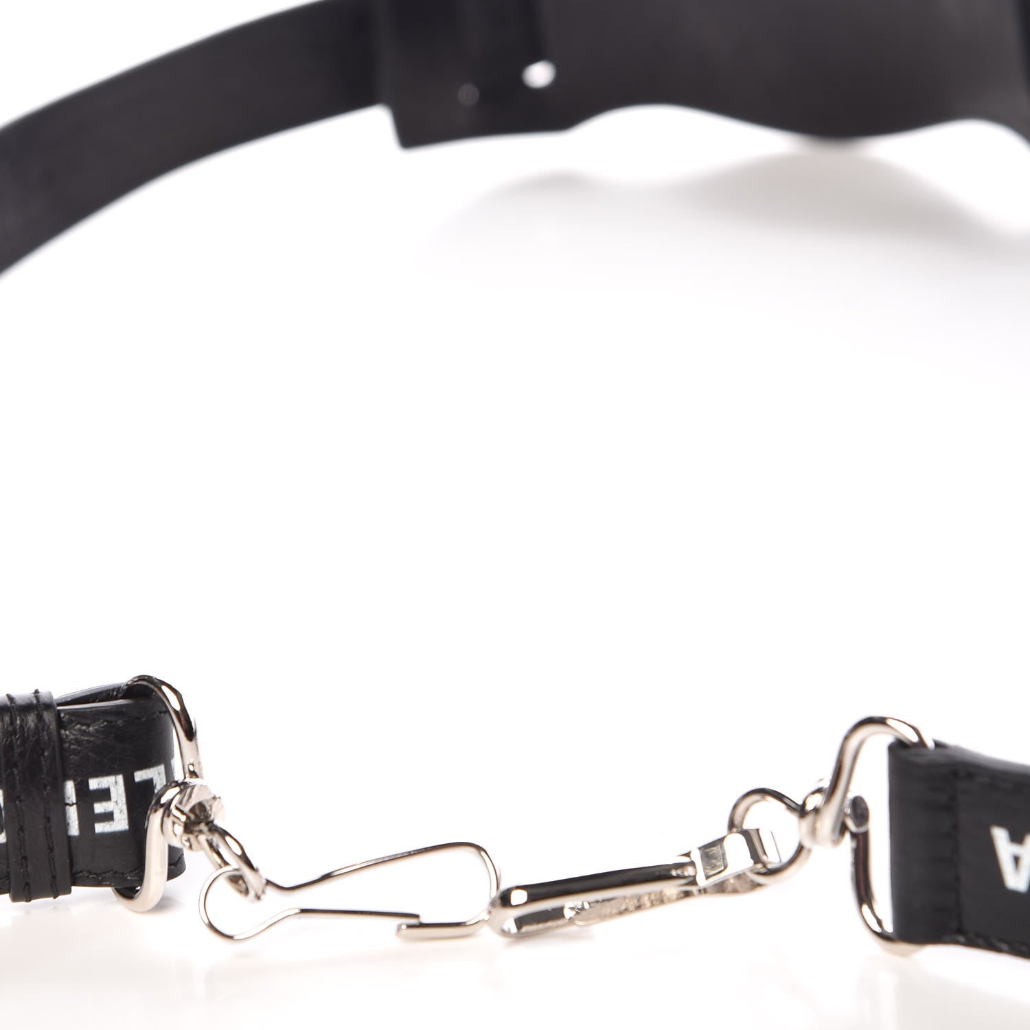 Balenciaga Agneau Classic Hardware Logo Shoulder Strap Black 3 of 3