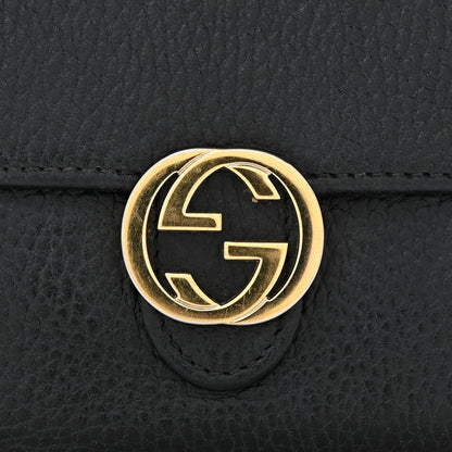 Gucci Dollar Calfskin Interlocking G French Wallet Black 12 of 12
