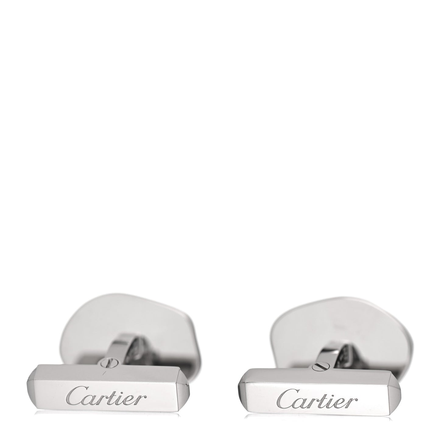 Sterling Silver Palladium Finish Wax Seal Motif Cufflinks