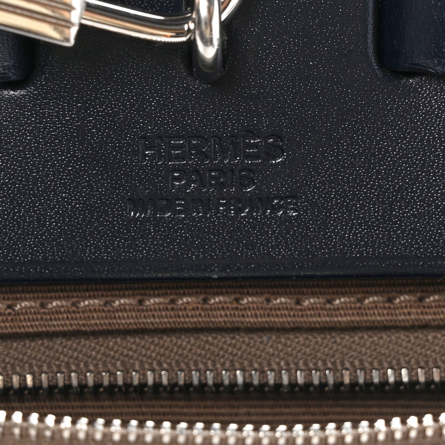 Hermes Toile Officier Vache Hunter Herbag Zip 31 PM Etoupe Bleu Indigo 7 of 11