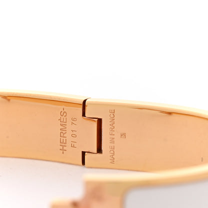 Hermes Enamel Narrow Clic Clac H Bracelet PM White 4 of 5