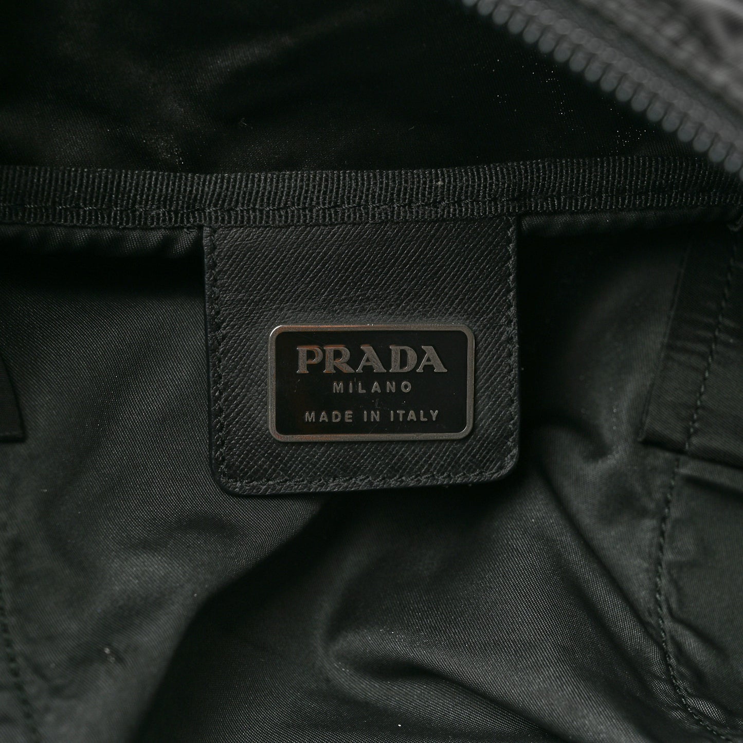 Re-Nylon Saffiano Duffle Bag Black