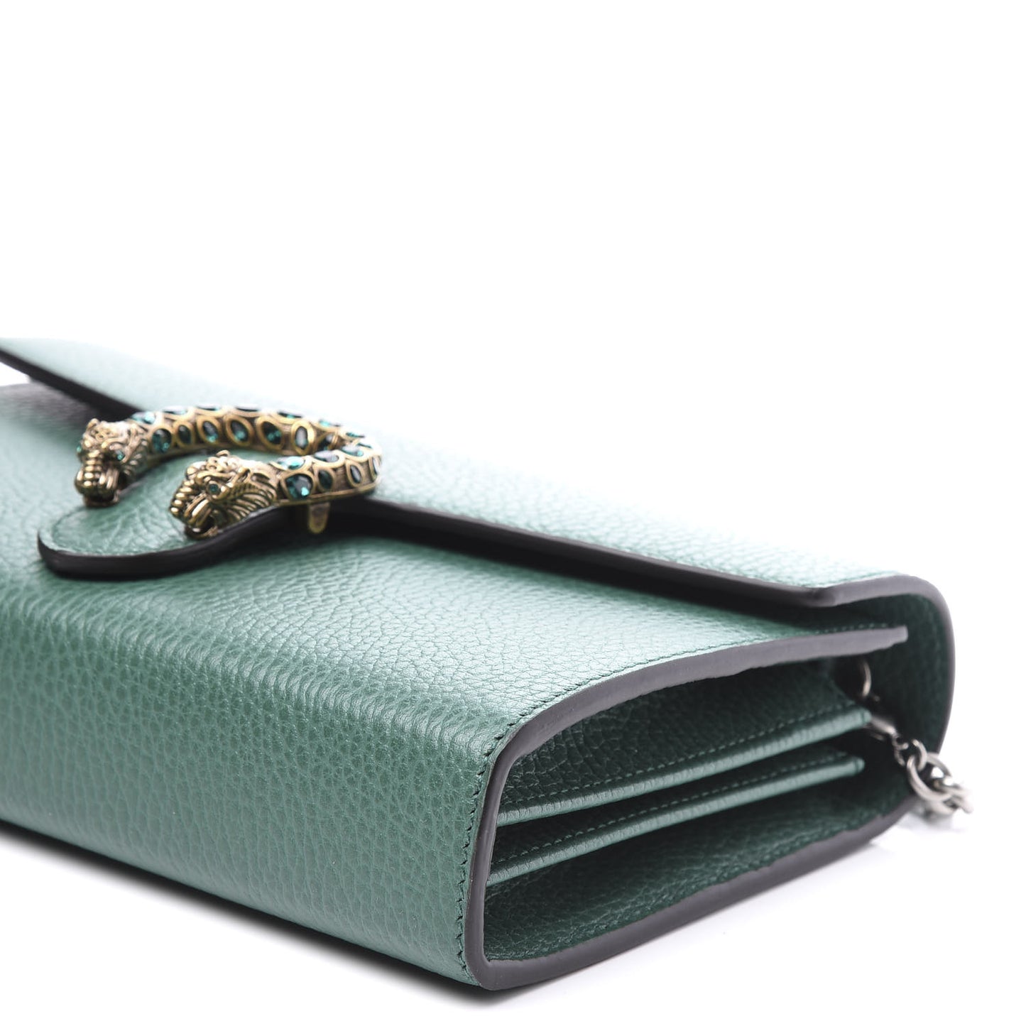 Calfskin Mini Dionysus Chain Wallet Emerald