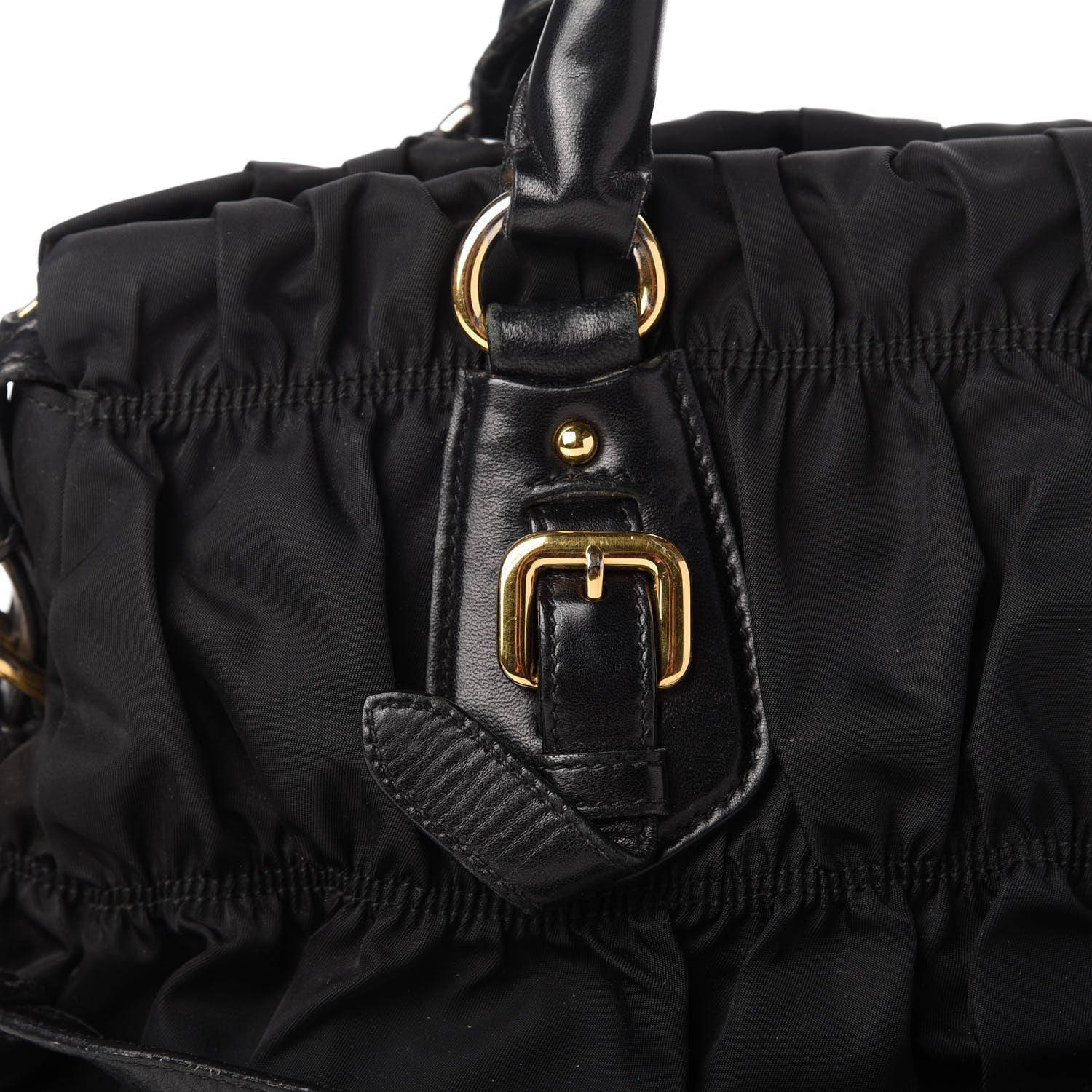 Prada Tessuto Nylon Gaufre Shopping Satchel Black 15 of 20