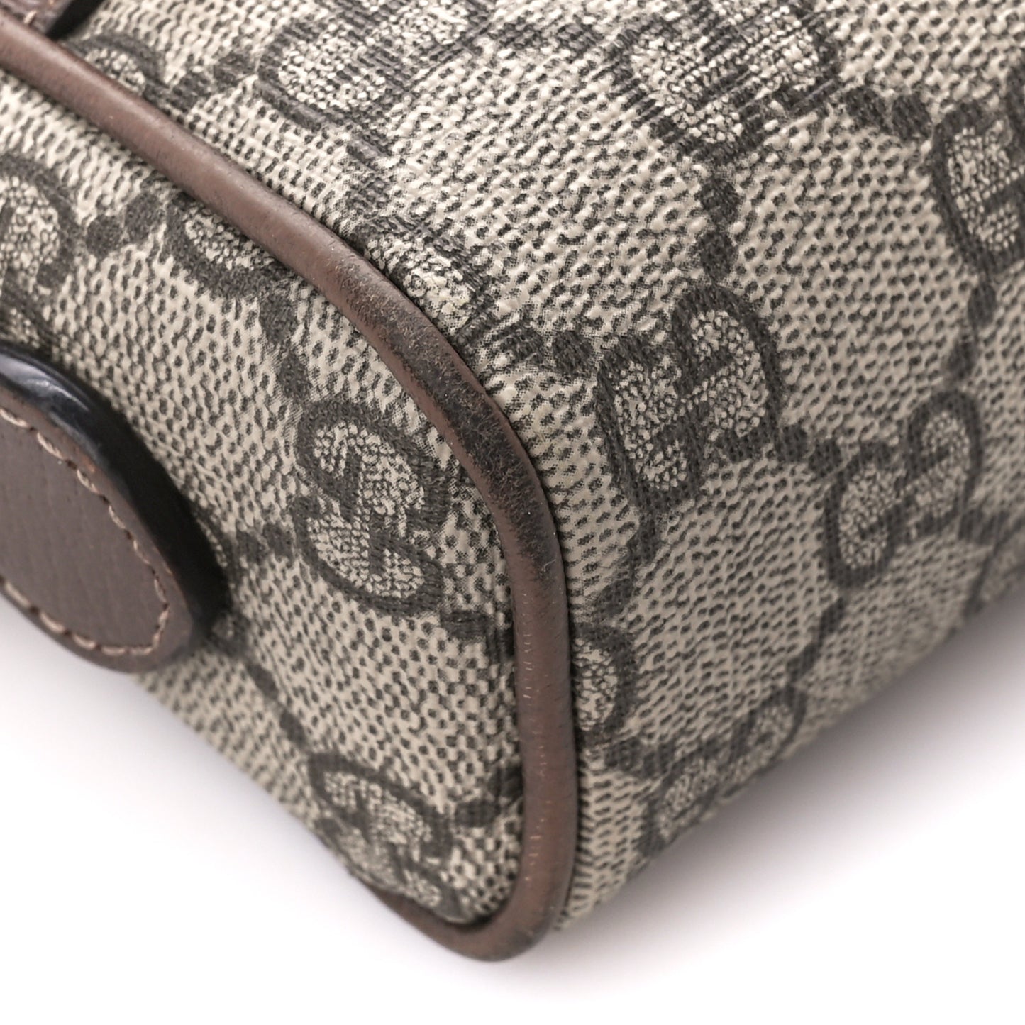 GG Supreme Monogram Web Mini Ophidia Shoulder Bag Brown